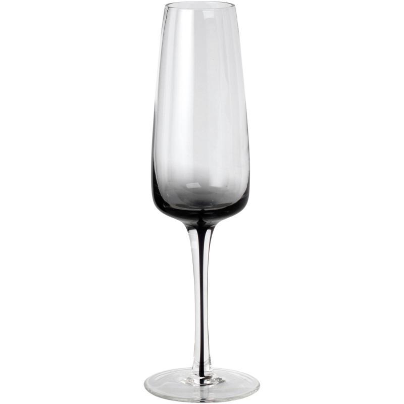 'smoke' Mundblæst Champagneglas fra Broste Copenhagen