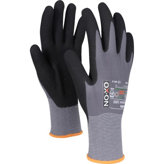 -  Flexible Supreme 1600 Handske Grå Sort Str    07
