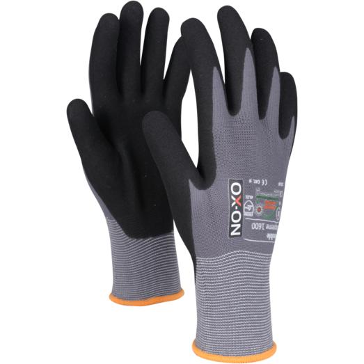 -  Flexible Supreme 1600 Handske Grå Sort Str    08