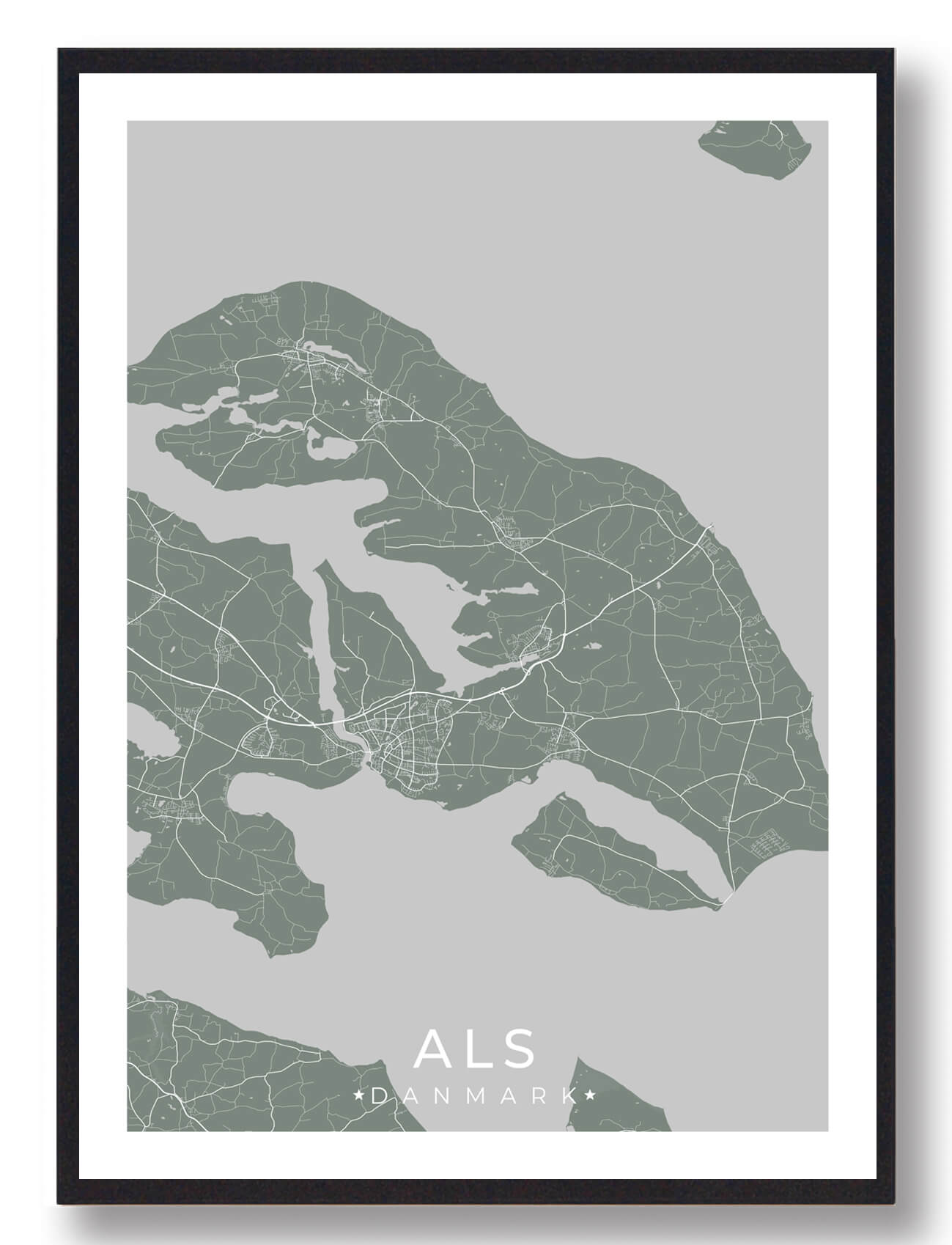 Als Plakat Grøn  Størrelse:   15x21cm  A5
