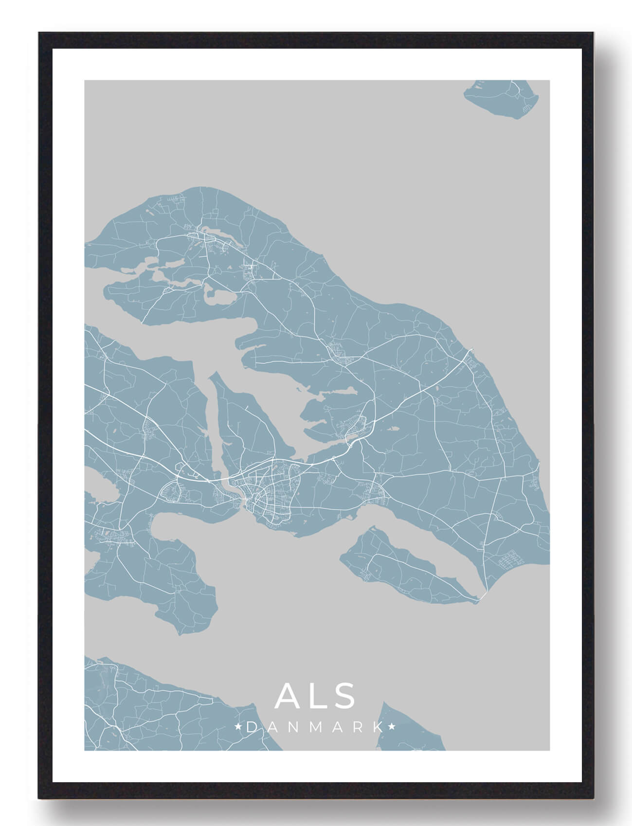 Als Plakat Lyseblå  Størrelse:   15x21cm  A5