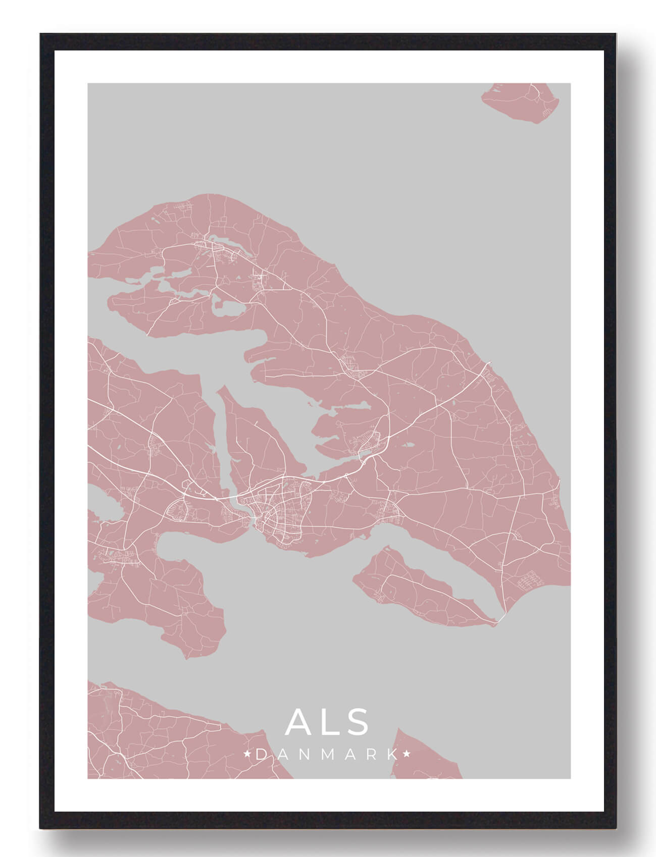 Als Plakat Rosa  Størrelse:   15x21cm  A5