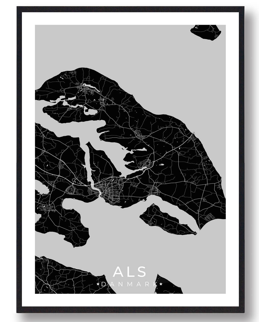 Als Plakat Sort  Størrelse:   15x21cm  A5