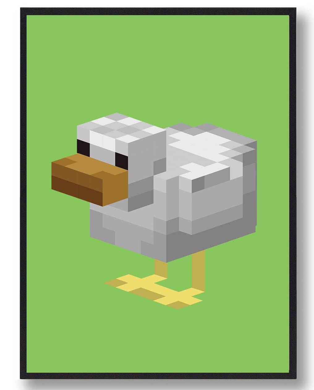 And Grøn Minecraft Gamerplakater  Størrelse:   21x29 7cm  A4