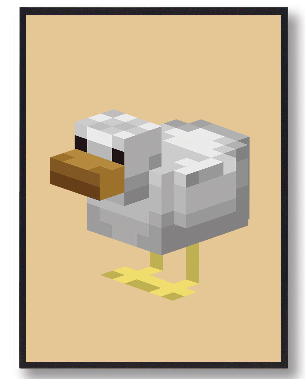 And Gul Minecraft Gamerplakater  Størrelse:   21x29 7cm  A4