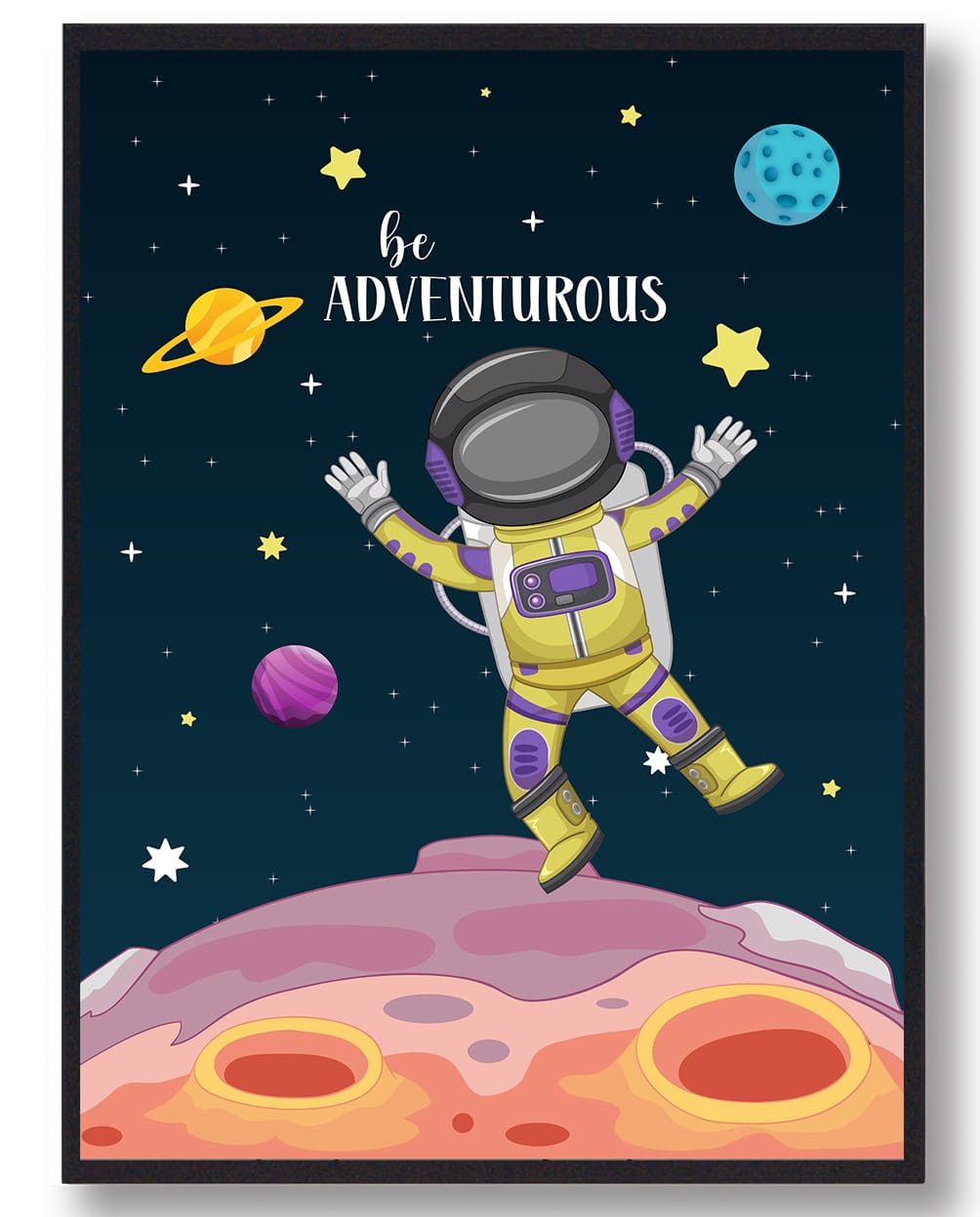 Astronaut Plakat  Størrelse:   21x29 7cm  A4