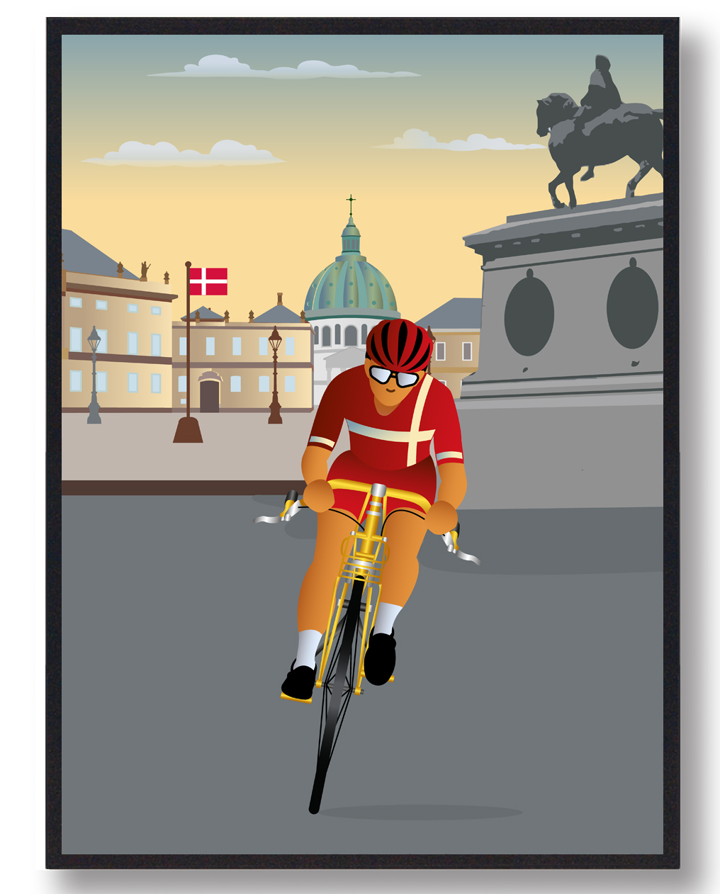 Cykelplakat København  Størrelse:   15x21cm  A5