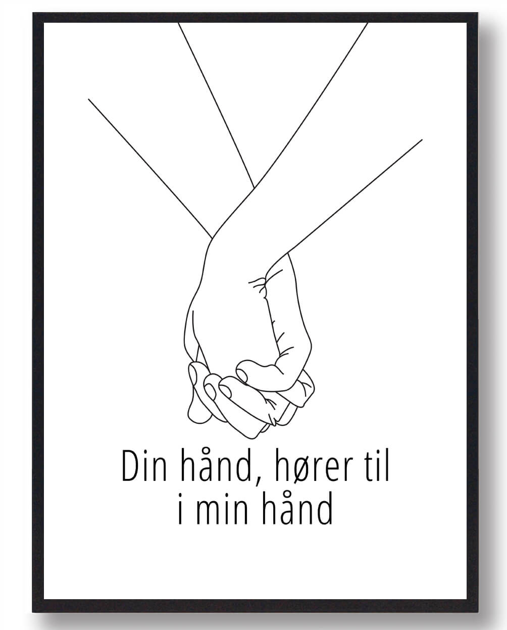 Din Hånd  Hører Til   Min Hånd Plakat  Størrelse:   21x29 7cm  A4