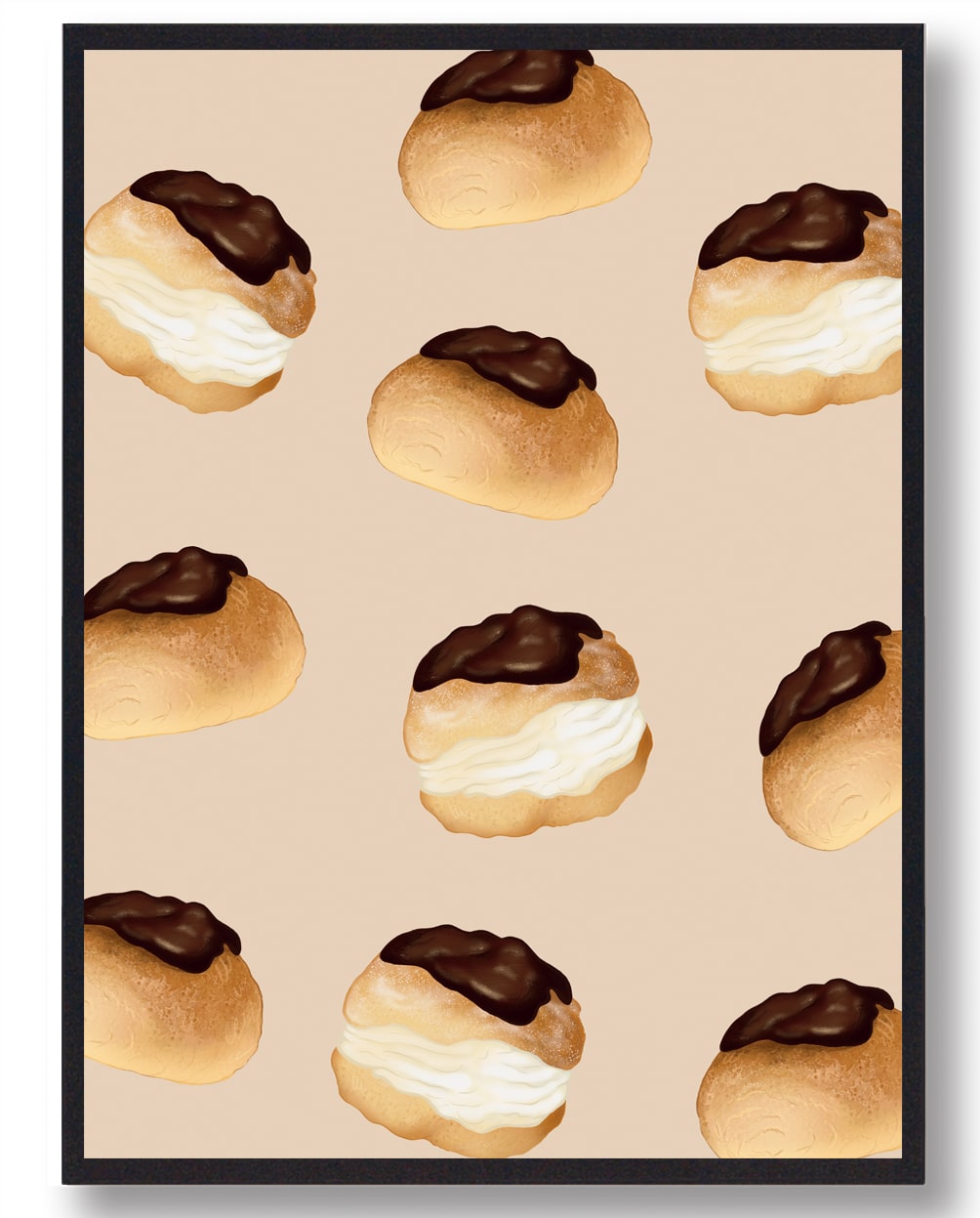 Fastelavn  Kage Plakat  Størrelse:   15x21cm  A5