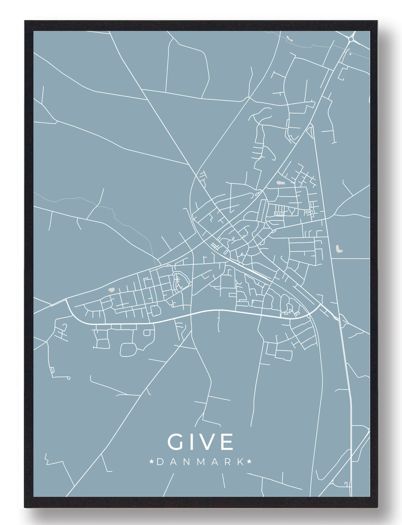 Give Plakat Lyseblå  Størrelse:   15x21cm  A5