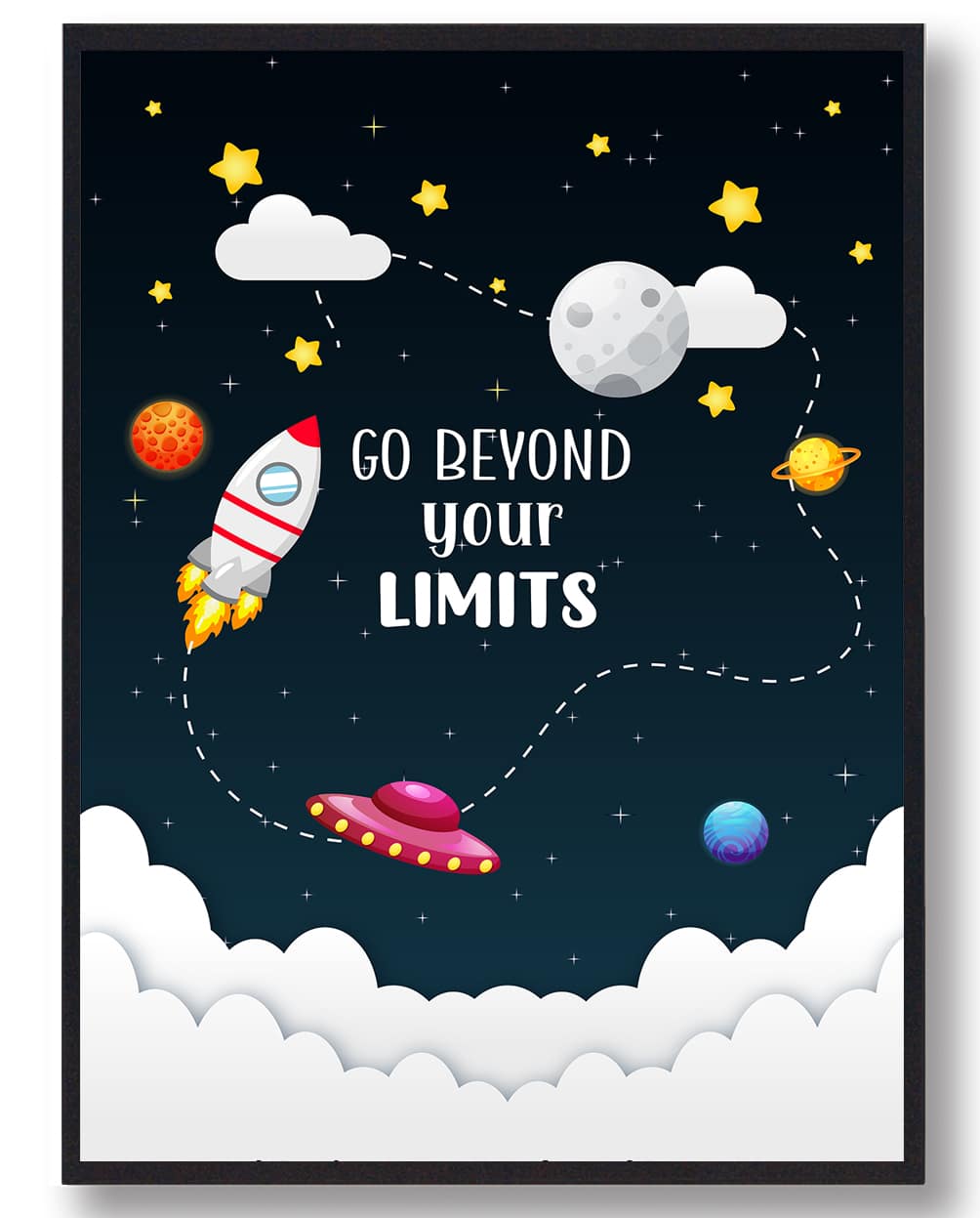 Beyond Your Limits Plakat  Størrelse:   21x29 7cm  A4