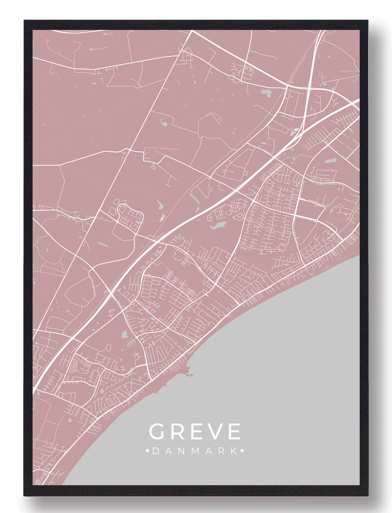 Greve Plakat Lyserød  Størrelse:   15x21cm  A5