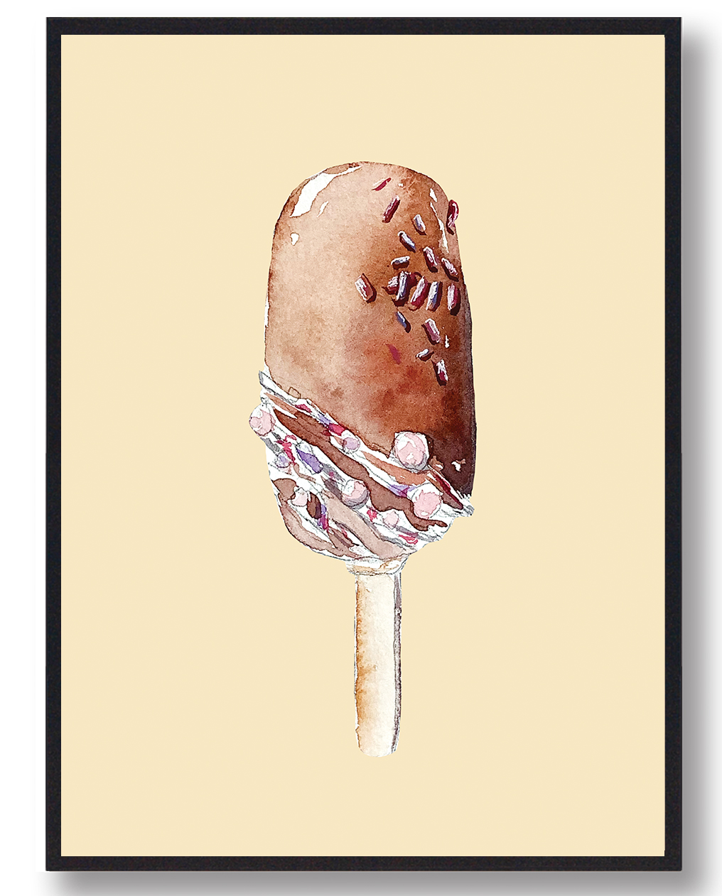 Håndtegnet Plakat  Størrelse:   15x21cm  A5