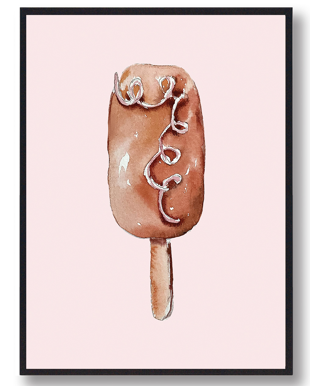 Håndtegnet Plakat  Størrelse:   15x21cm  A5