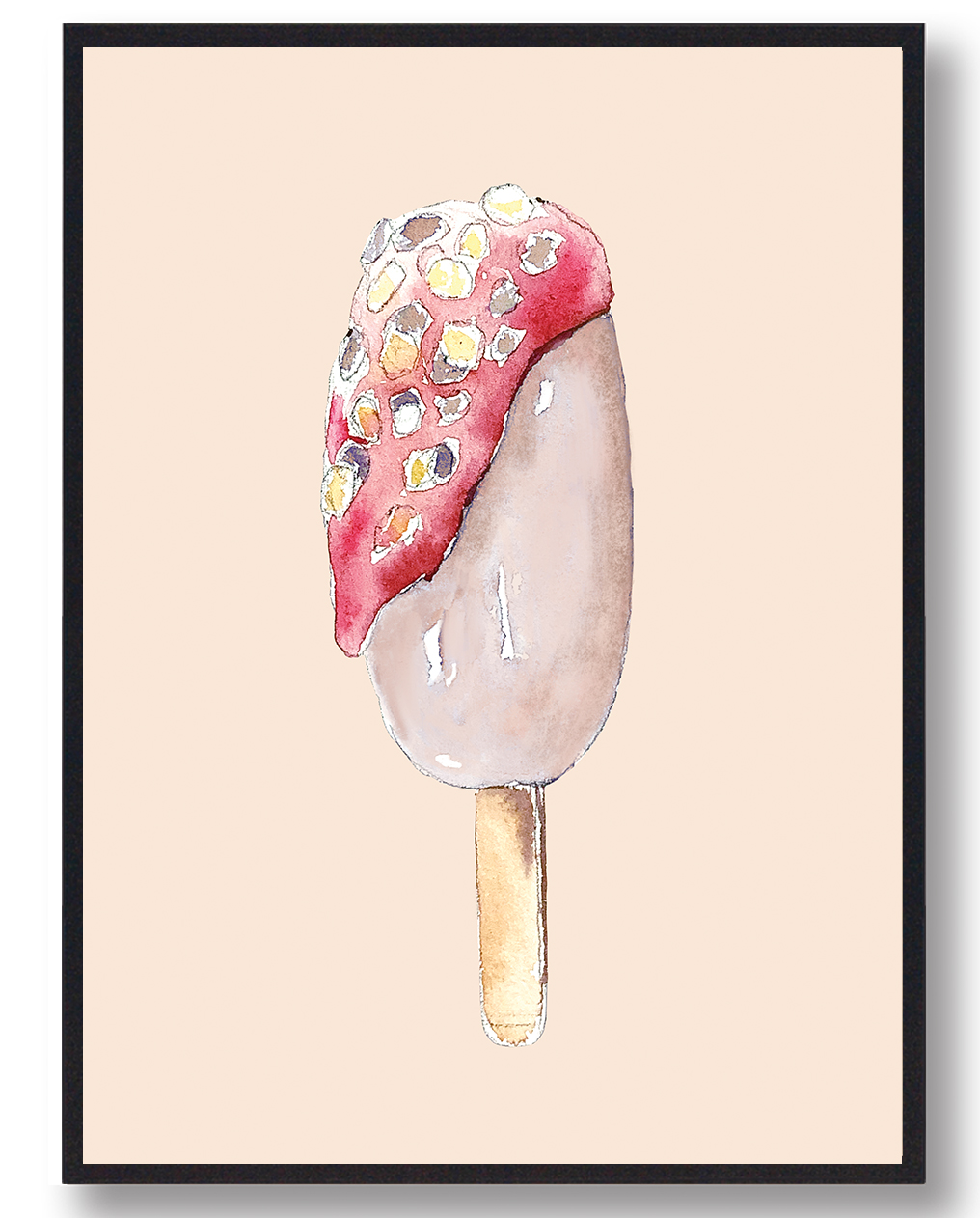 Håndtegnet Plakat  Størrelse:   15x21cm  A5