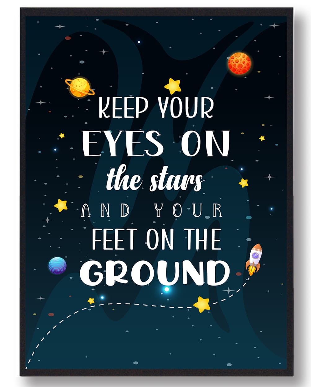 Keep Your Eyes   The Stars Plakat  Størrelse:   21x29 7cm  A4