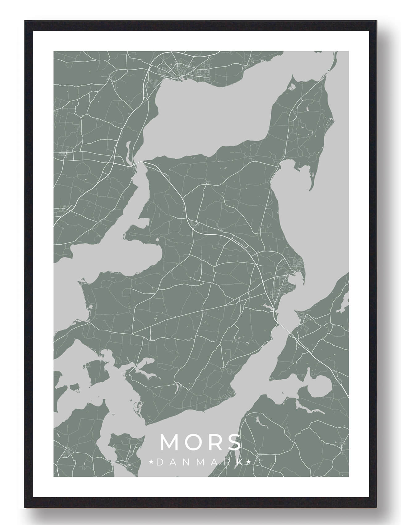 Mors Plakat Grøn  Størrelse:   15x21cm  A5