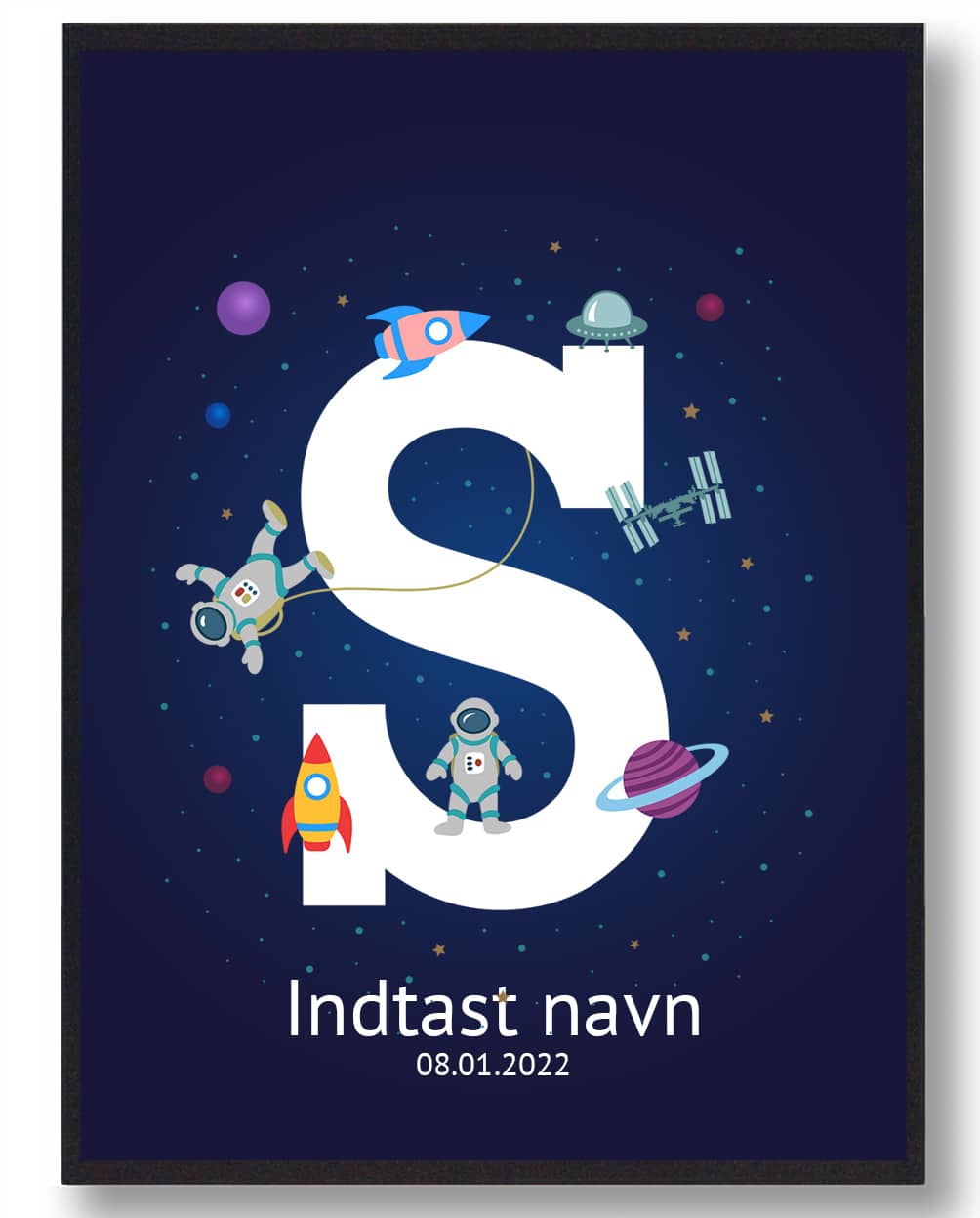 Navneplakat Rummet  Størrelse:   21x29 7cm  A4