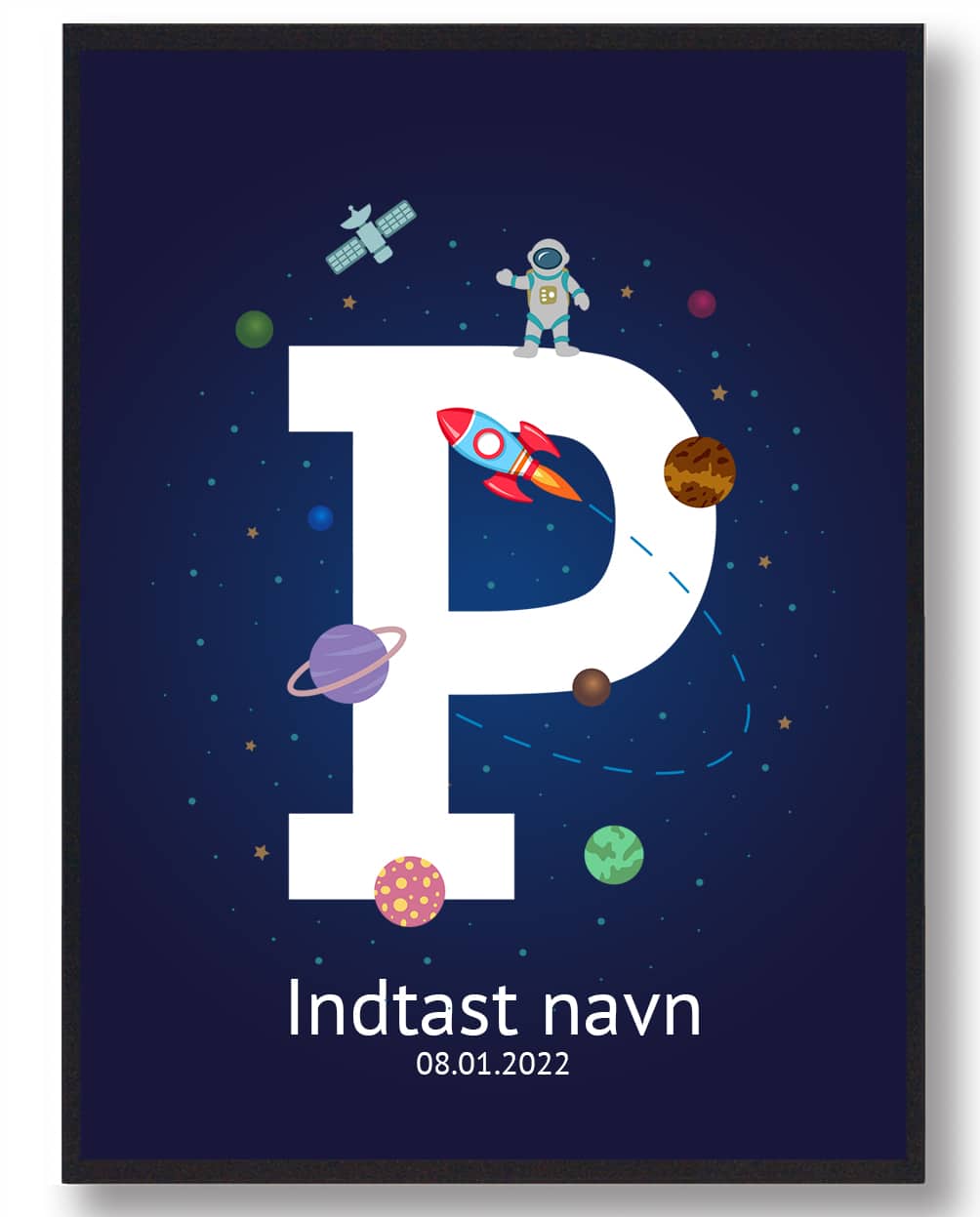 Navneplakat Rummet  Størrelse:   21x29 7cm  A4