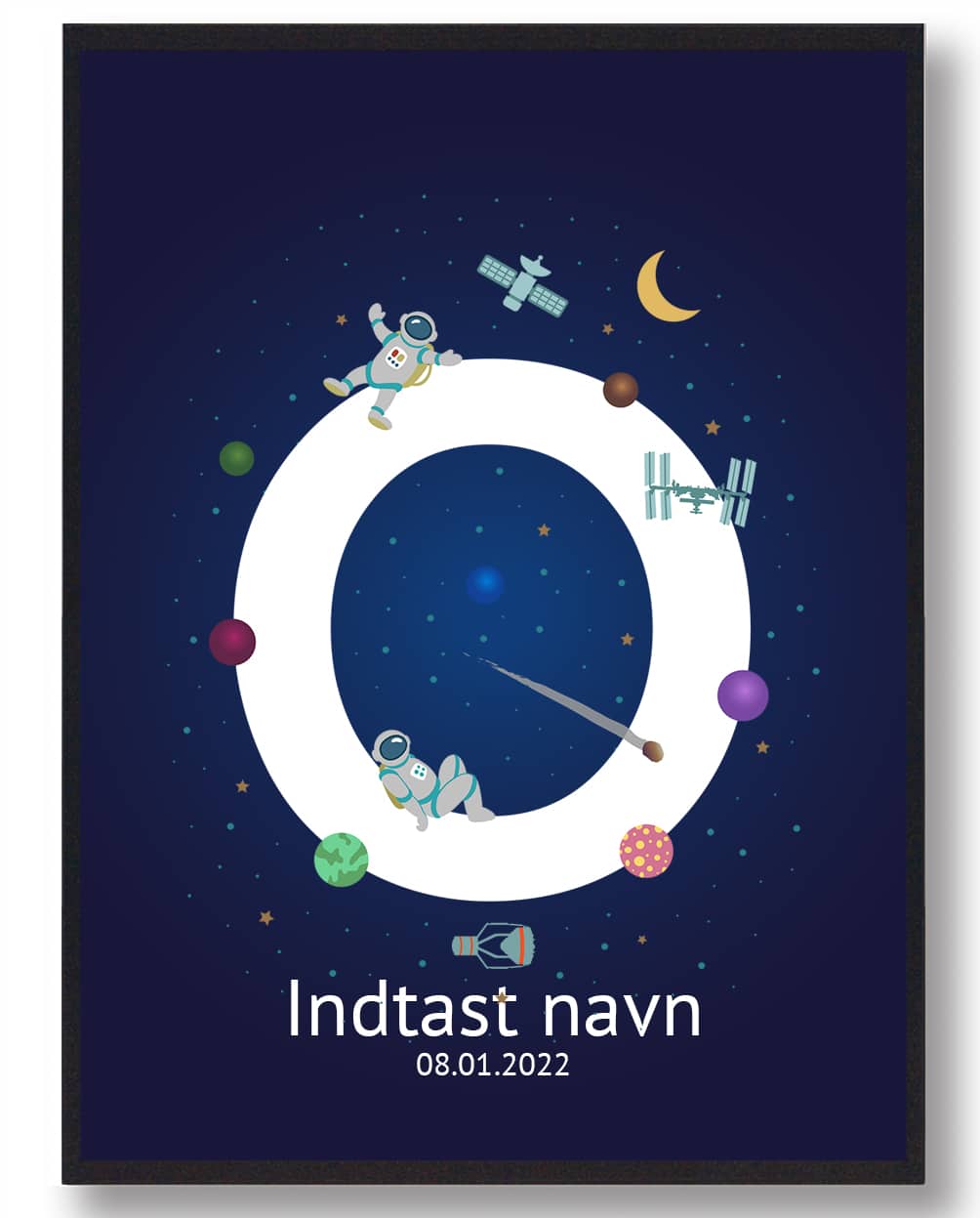 Navneplakat Rummet  Størrelse:   21x29 7cm  A4