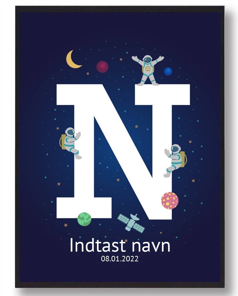Navneplakat Rummet  Størrelse:   21x29 7cm  A4