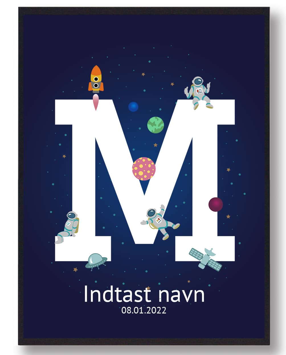 Navneplakat Rummet  Størrelse:   21x29 7cm  A4