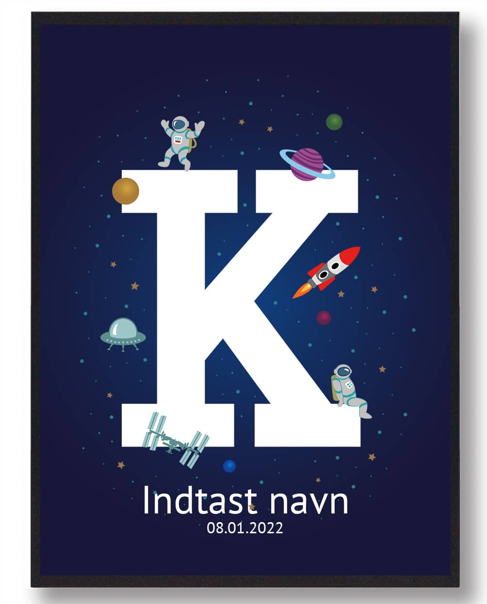 Navneplakat Rummet  Størrelse:   21x29 7cm  A4