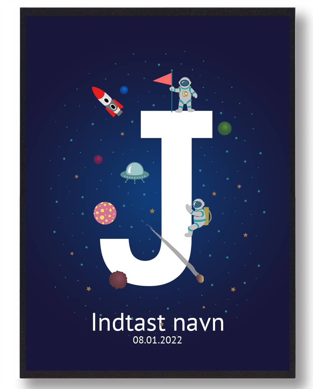 Navneplakat Rummet  Størrelse:   21x29 7cm  A4