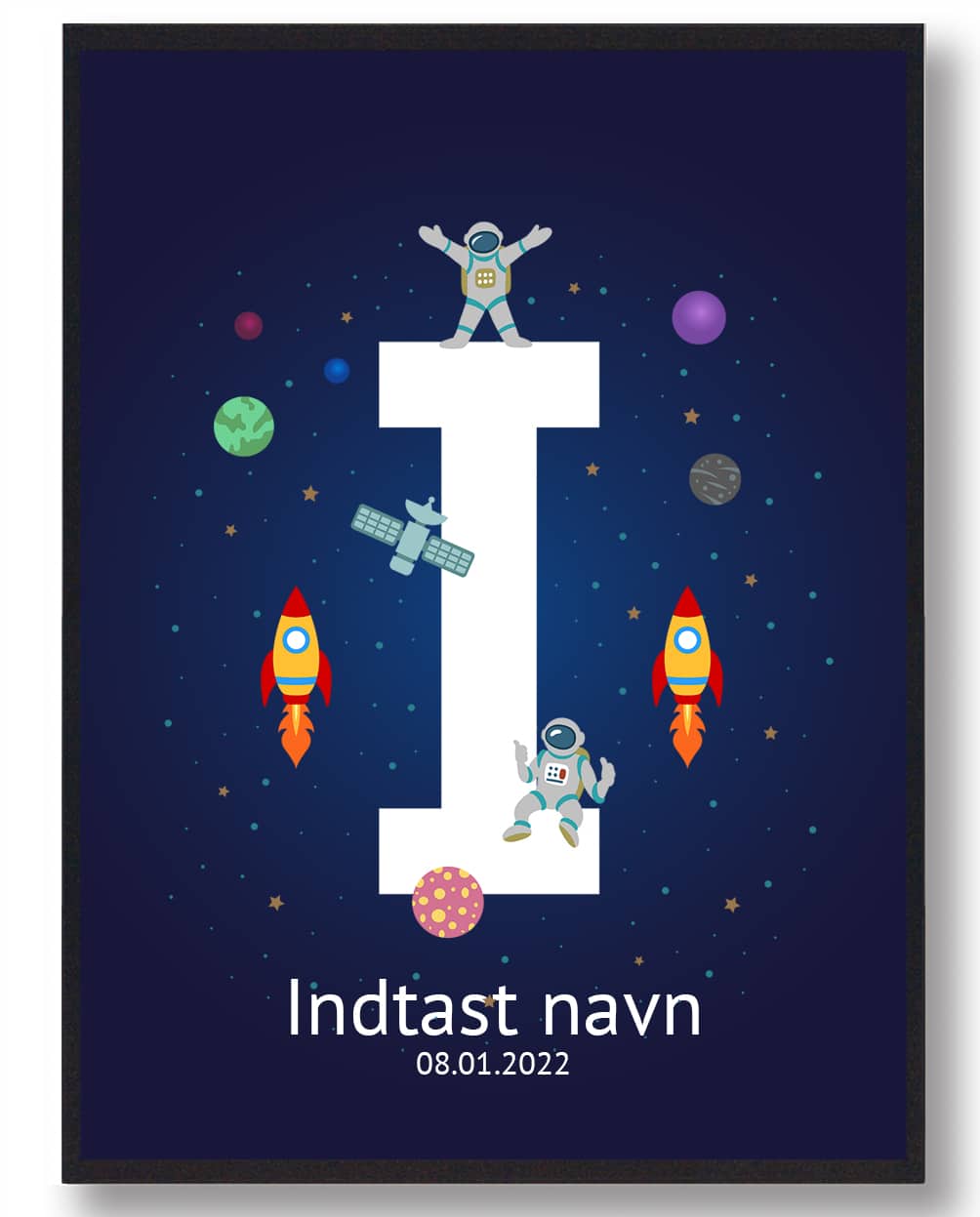 Navneplakat Rummet  Størrelse:   21x29 7cm  A4