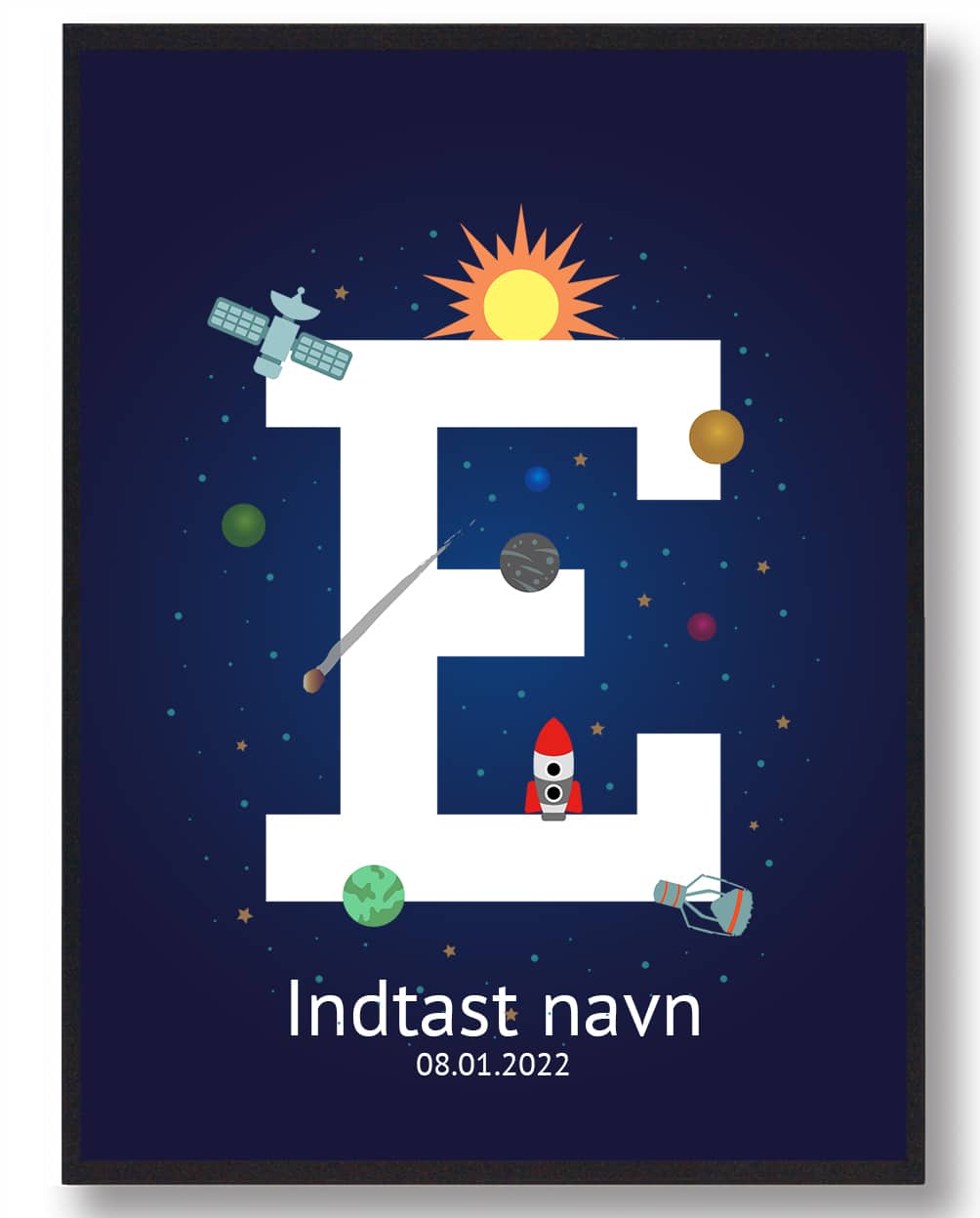 Navneplakat Rummet  Størrelse:   21x29 7cm  A4