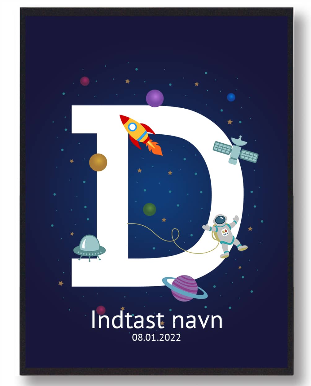 Navneplakat Rummet  Størrelse:   21x29 7cm  A4