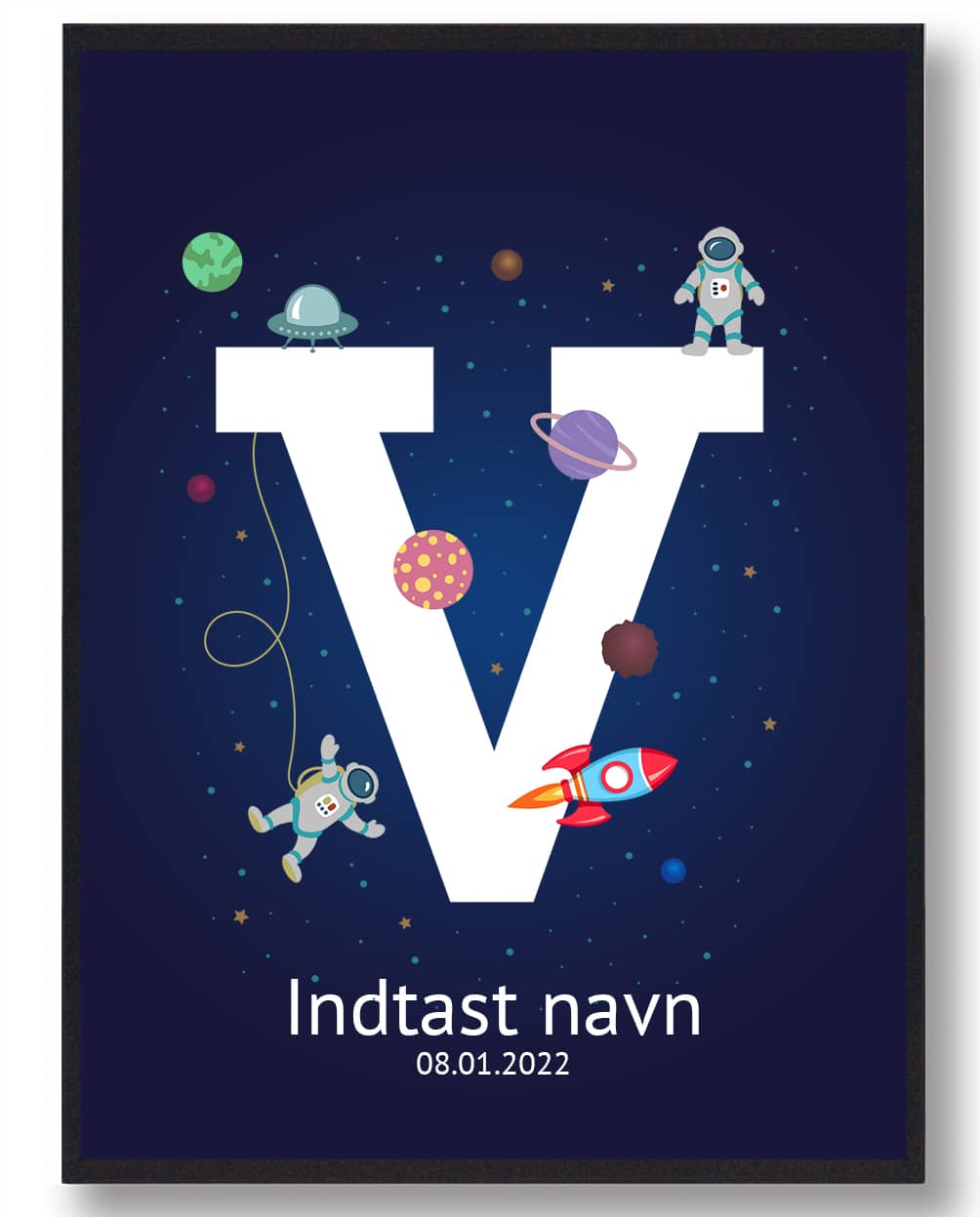 Navneplakat Rummet  Størrelse:   21x29 7cm  A4