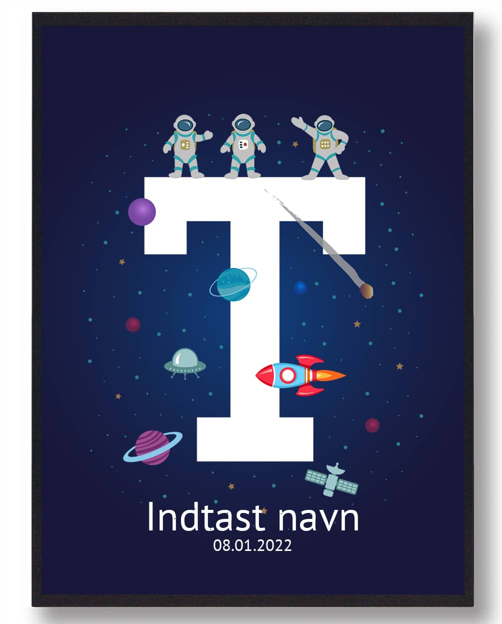Navneplakat Rummet  Størrelse:   21x29 7cm  A4