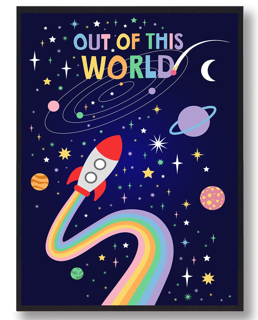 Out   This World Plakat  Størrelse:   21x29 7cm  A4