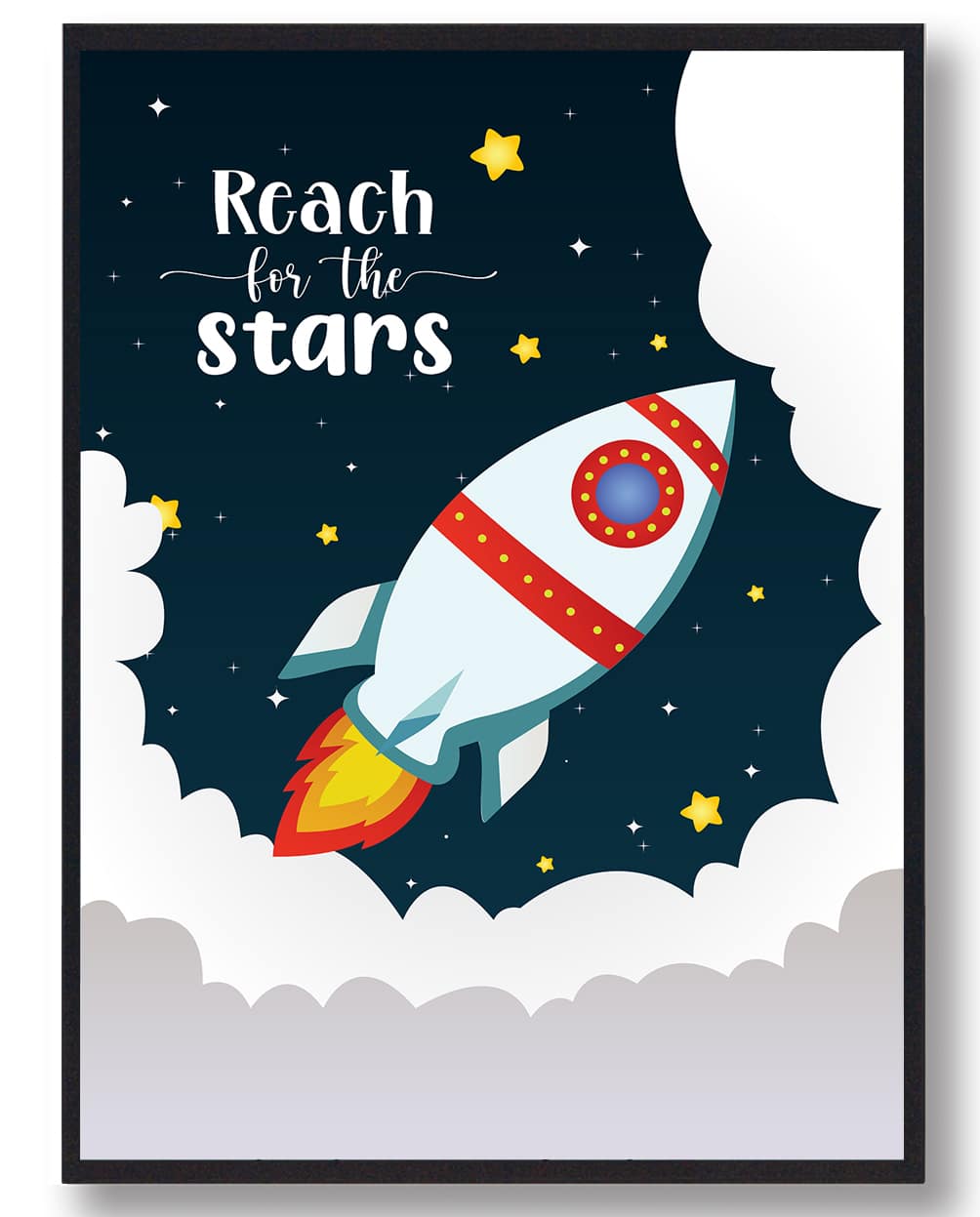 Reach For The Stars Plakat  Størrelse:   21x29 7cm  A4