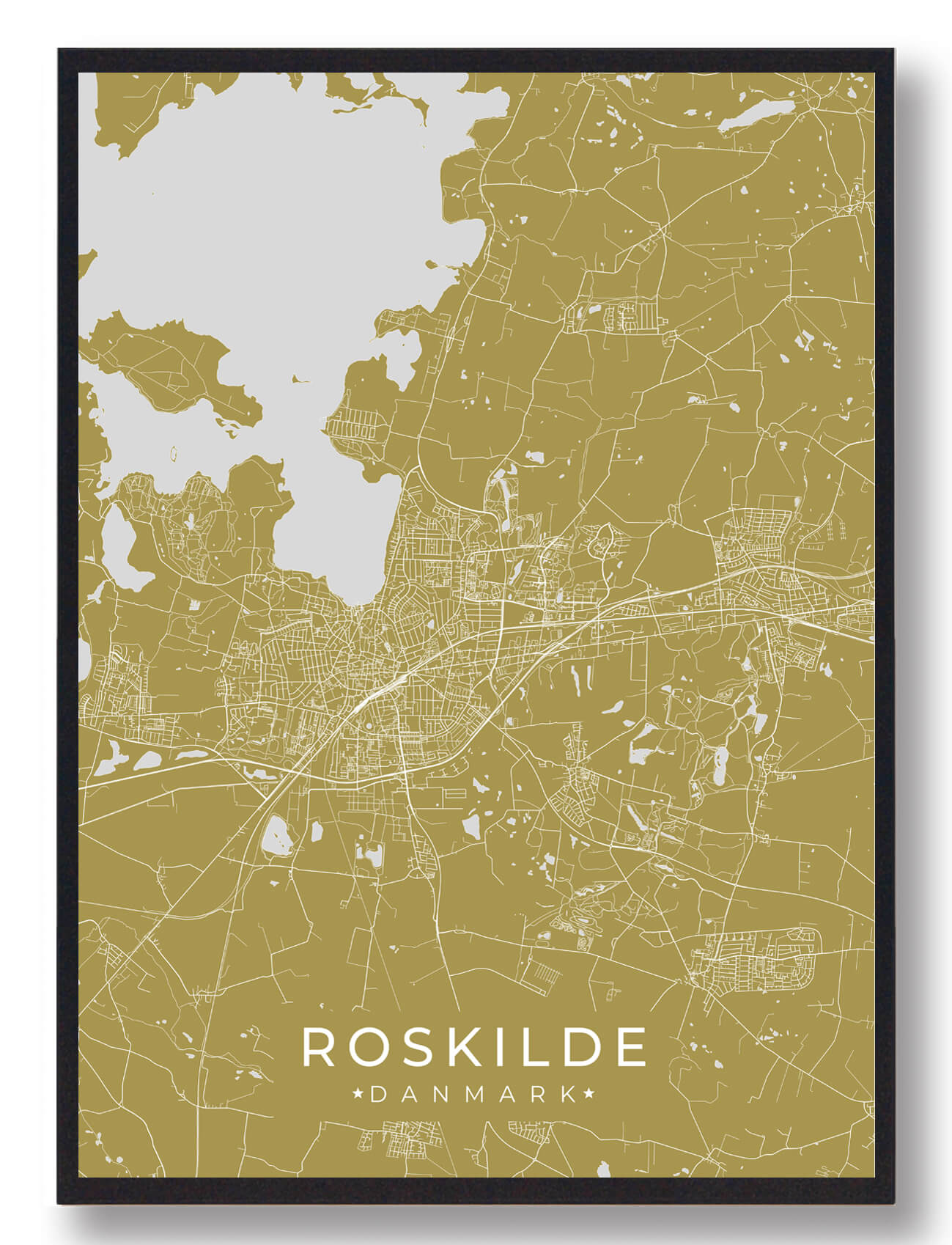 Roskilde Gul  Størrelse:   15x21cm  A5