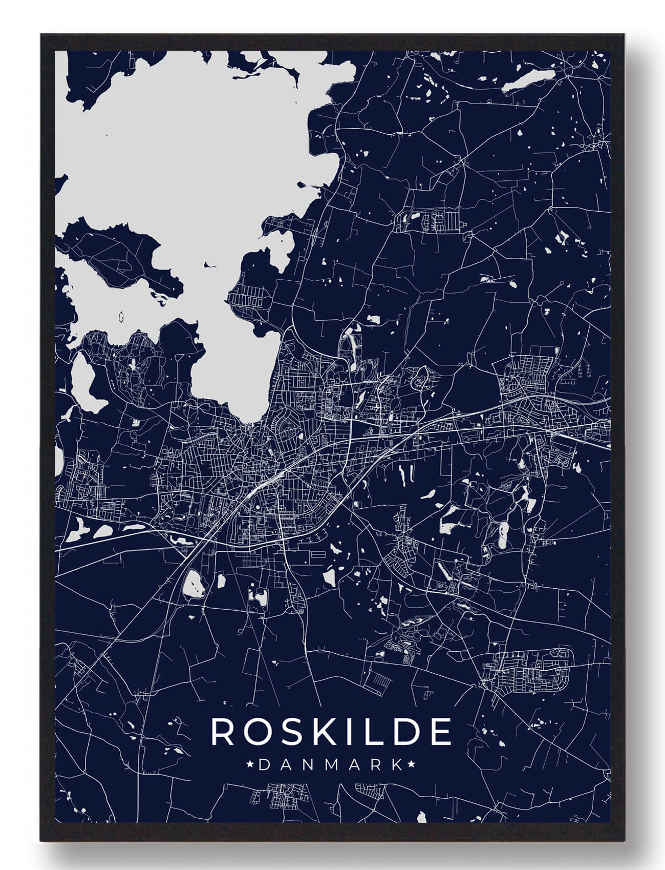 Roskilde Mørkeblå  Størrelse:   15x21cm  A5