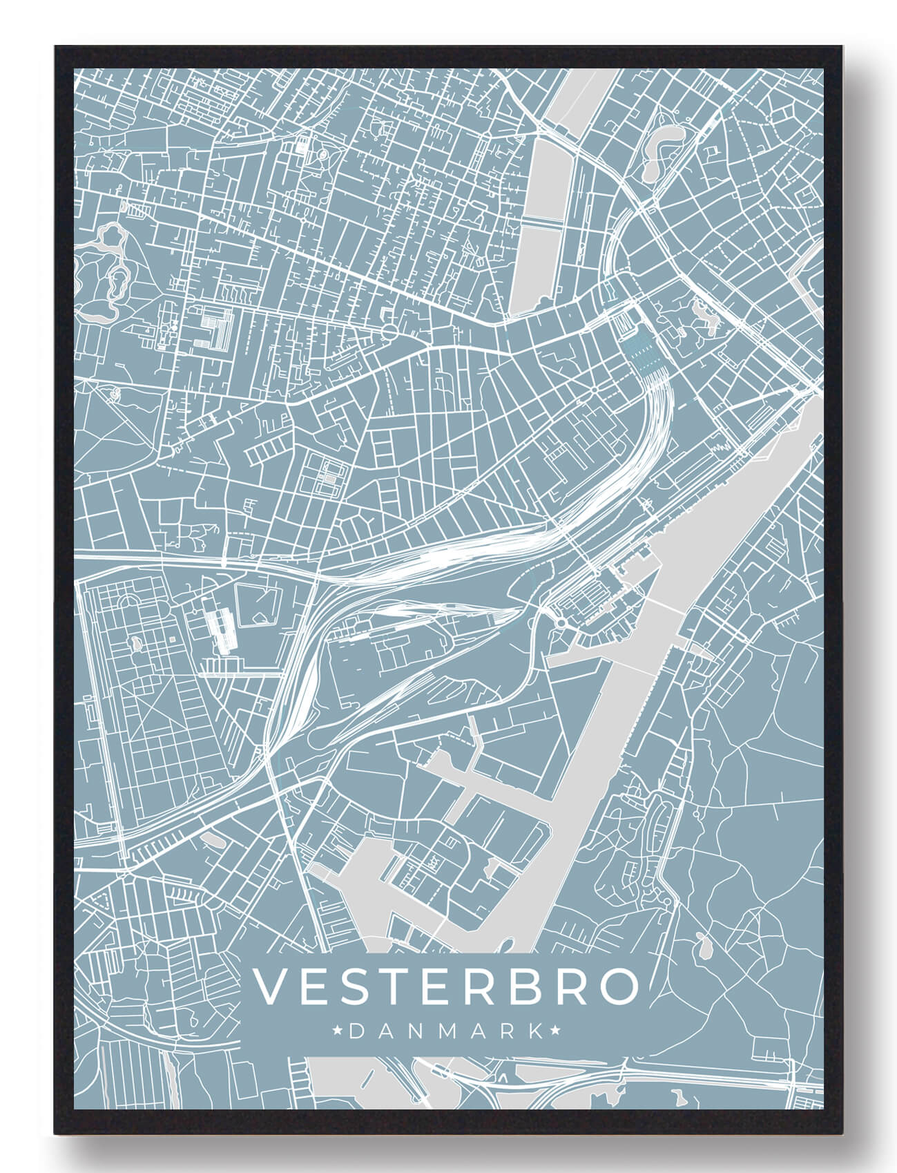Vesterbro Lyseblå  Størrelse:   15x21cm  A5