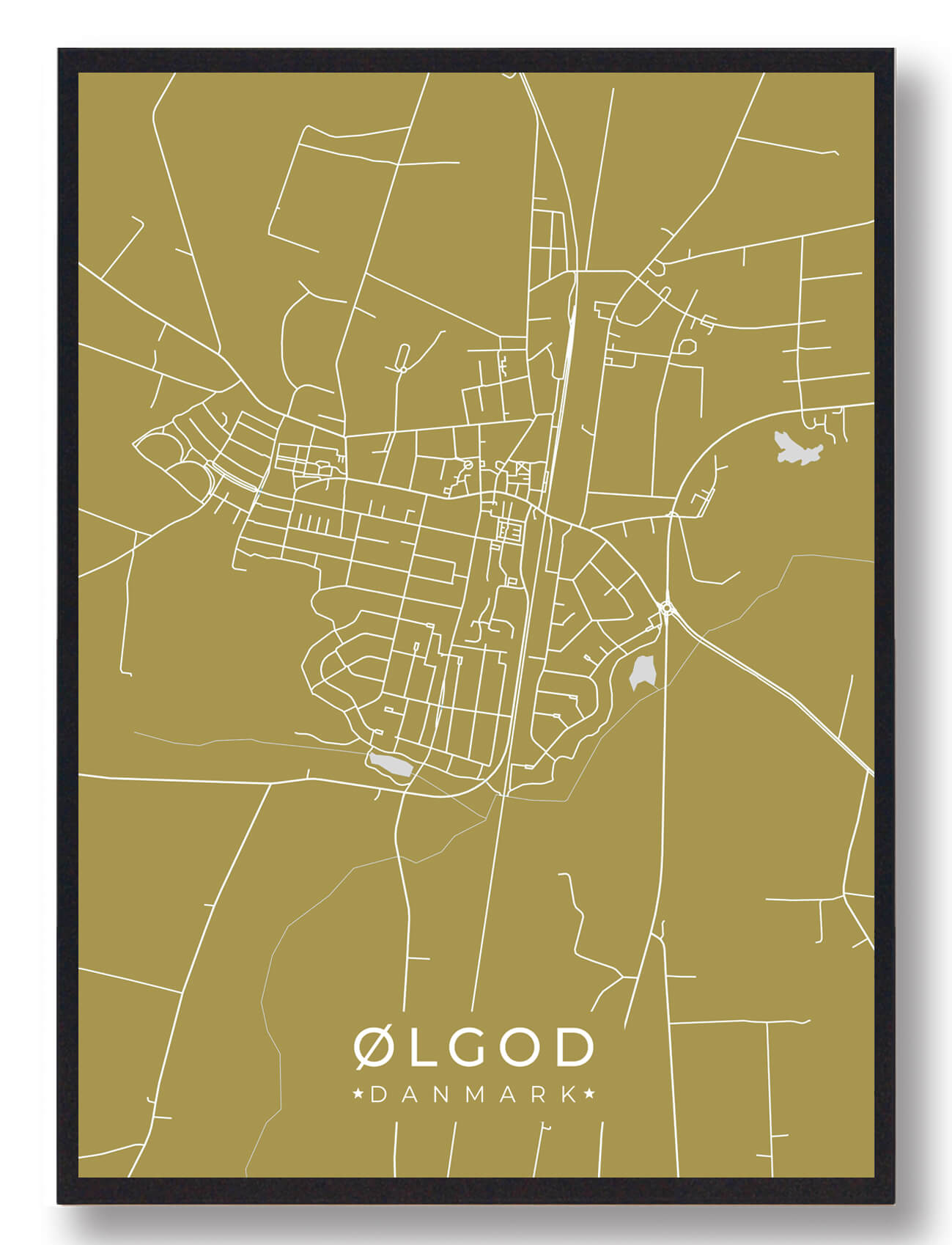 ølgod Plakat Gul  Størrelse:   15x21cm  A5