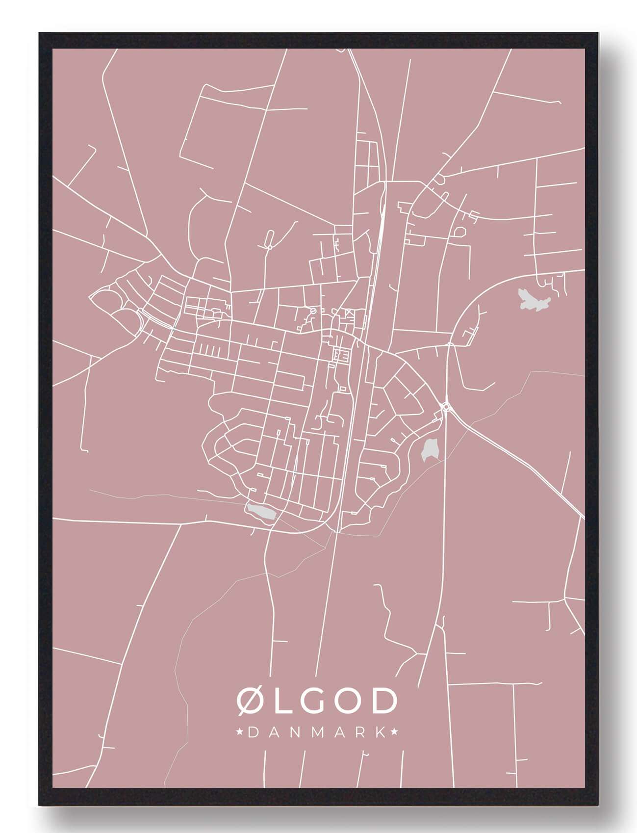 ølgod Plakat Rosa  Størrelse:   15x21cm  A5